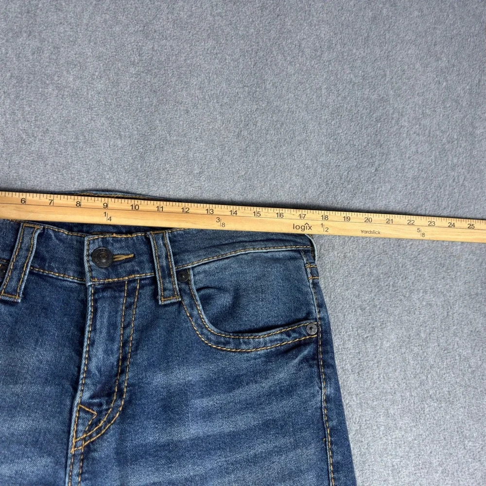 True Religion Geno Relaxed Slim Fit Mens Jeans 32x34 Cotton Thick Stitch